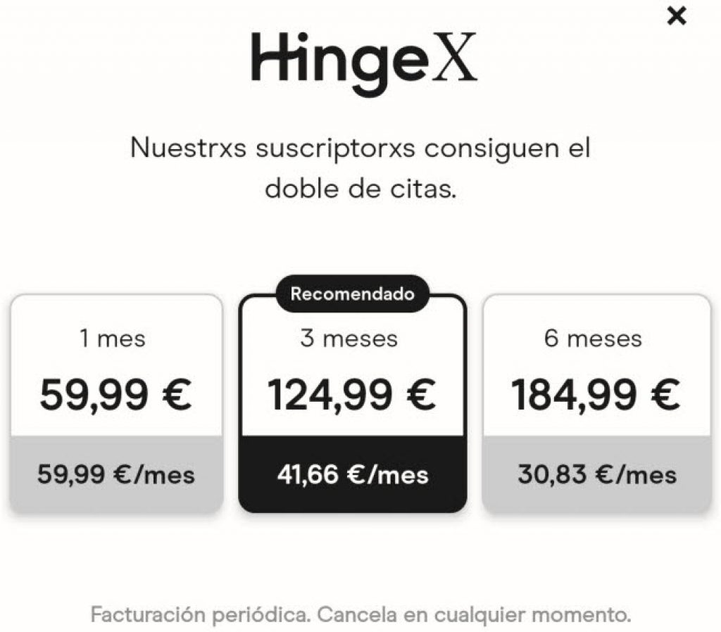 coste HingeX