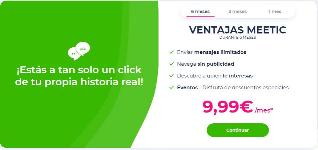 precio Meetic