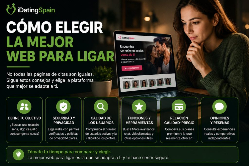 Cómo elegir la mejor web para ligar