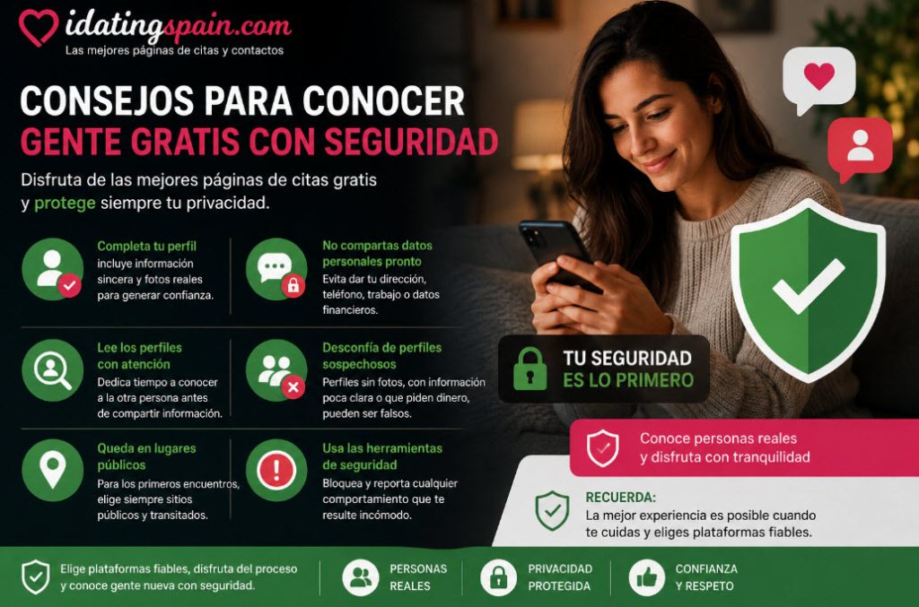 Consejos para conocer gente gratis con seguridad